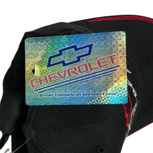 NASCAR Chevrolet Racing Cap Trucker Baseball Hat Black Red Unisex Adult One SZ - Picture 9 of 16